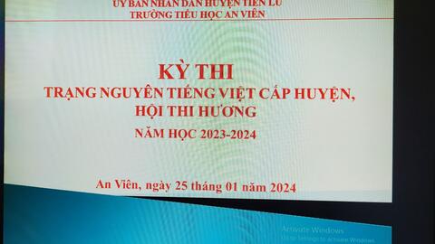 Trường TH An Viên tổ chức kì thi Hương - cấp huyện cuộc thi Trạng nguyên Tiếng Việt năm học 2023-2024